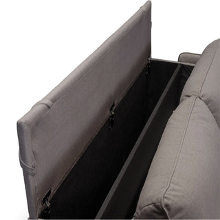 Sofa SOL 2 osobowa z funkcją spania stelaż włoski z materacem 120 cm i pojemnikiem