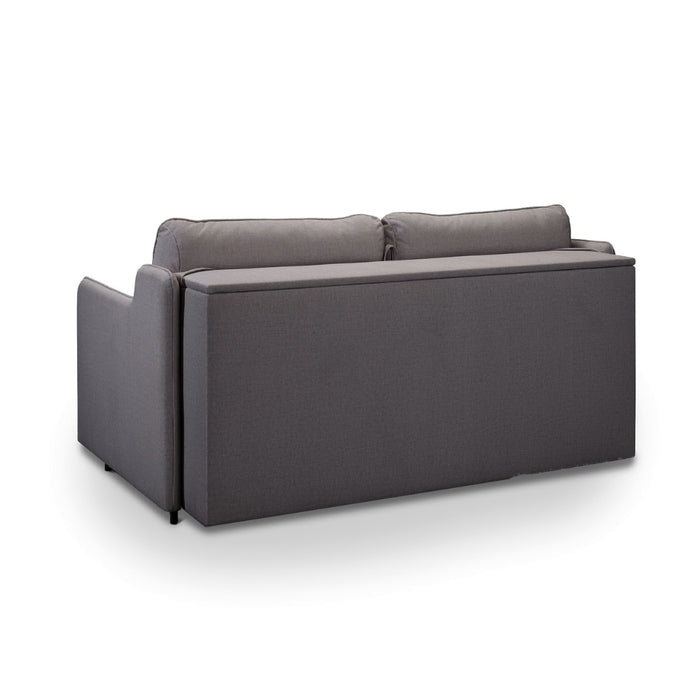 Sofa SOL 2 osobowa z funkcją spania stelaż włoski z materacem 120 cm i pojemnikiem