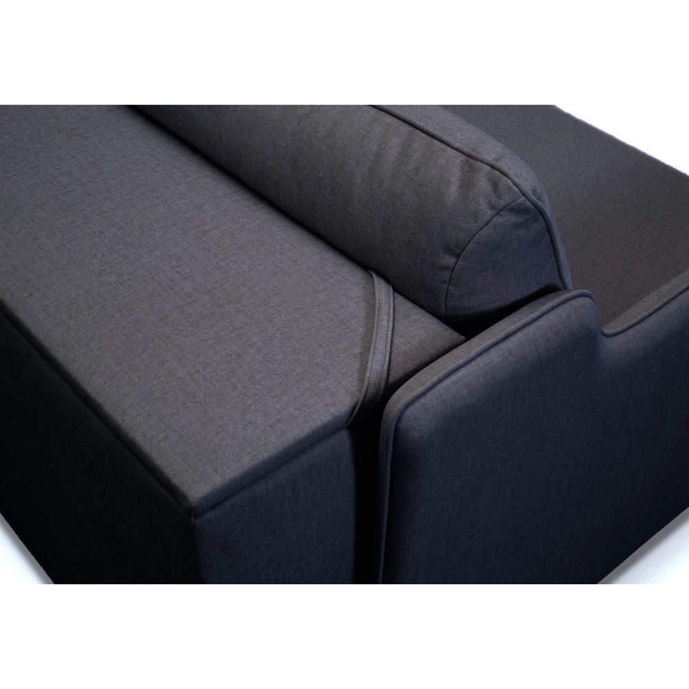 Sofa SOL 3 osobowa z funkcją spania stelaż włoski z materacem 160 cm i pojemnikiem