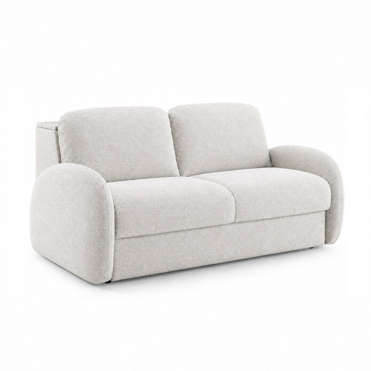 Sofa BELLA 2 osobowa z funkcją spania stelaż włoski z materacem 120 cm i pojemnikiem
