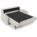 Sofa BELLA 2 osobowa z funkcją spania stelaż włoski z materacem 120 cm i pojemnikiem