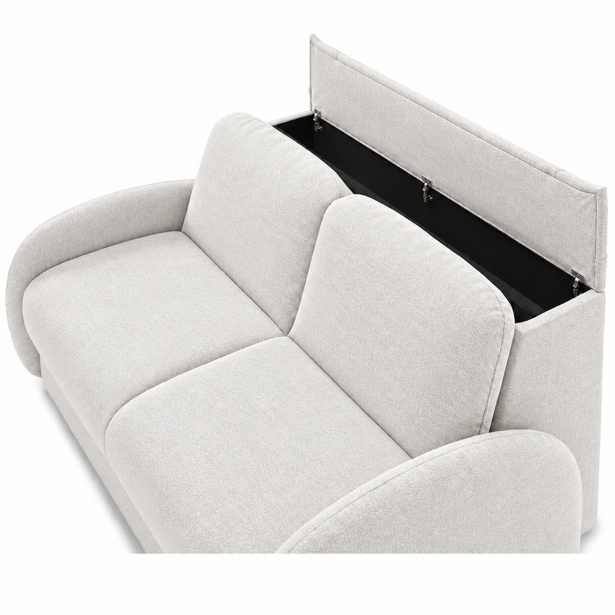 Sofa BELLA 2,5 osobowa z funkcją spania stelaż włoski z materacem 140 cm i pojemnikiem