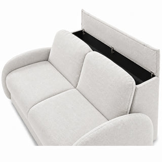 Sofa BELLA 2,5 osobowa z funkcją spania stelaż włoski z materacem 140 cm i pojemnikiem