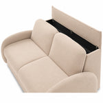 BELLA 3-seater sofa with sleeping function, Italian frame, 160 cm mattress and storage box 