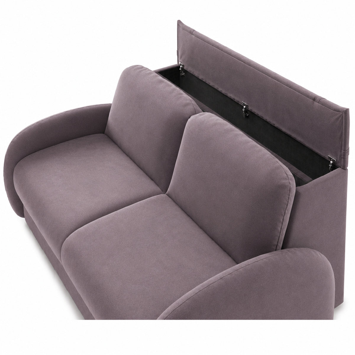 BELLA 3-seater sofa with sleeping function, Italian frame, 160 cm mattress and storage box 