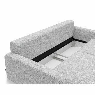 Sofa BERGEN rozkładana z pojemnikiem na metalowych nóżkach