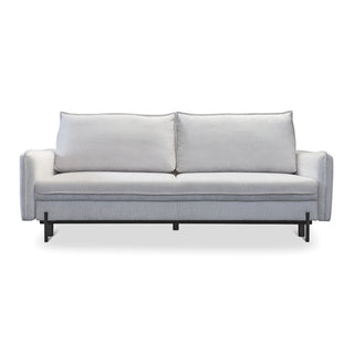 Sofa BJORK rozkładana z pojemnikiem na metalowych nóżkach