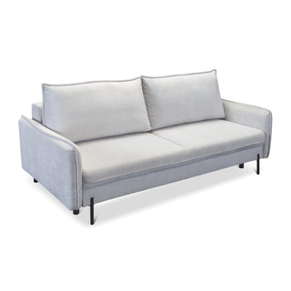 Sofa BJORK rozkładana z pojemnikiem na metalowych nóżkach