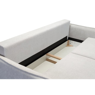 Sofa BJORK rozkładana z pojemnikiem na metalowych nóżkach