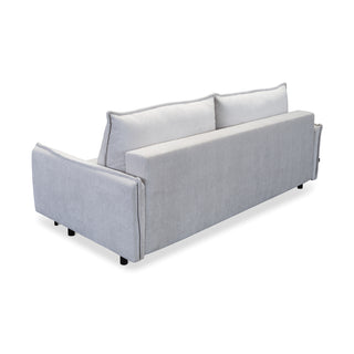 Sofa BJORK rozkładana z pojemnikiem na metalowych nóżkach
