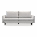 BJORK sofa bed with storage on metal legs
