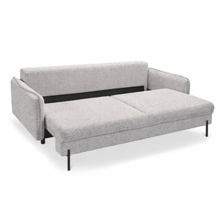 Sofa BJORK rozkładana z pojemnikiem na metalowych nóżkach