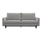 BJORK sofa bed with storage on metal legs