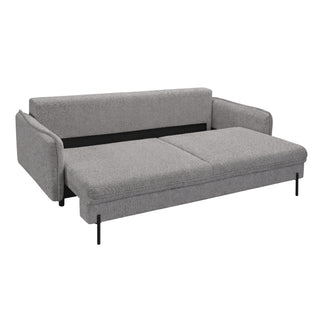 Sofa BJORK rozkładana z pojemnikiem na metalowych nóżkach