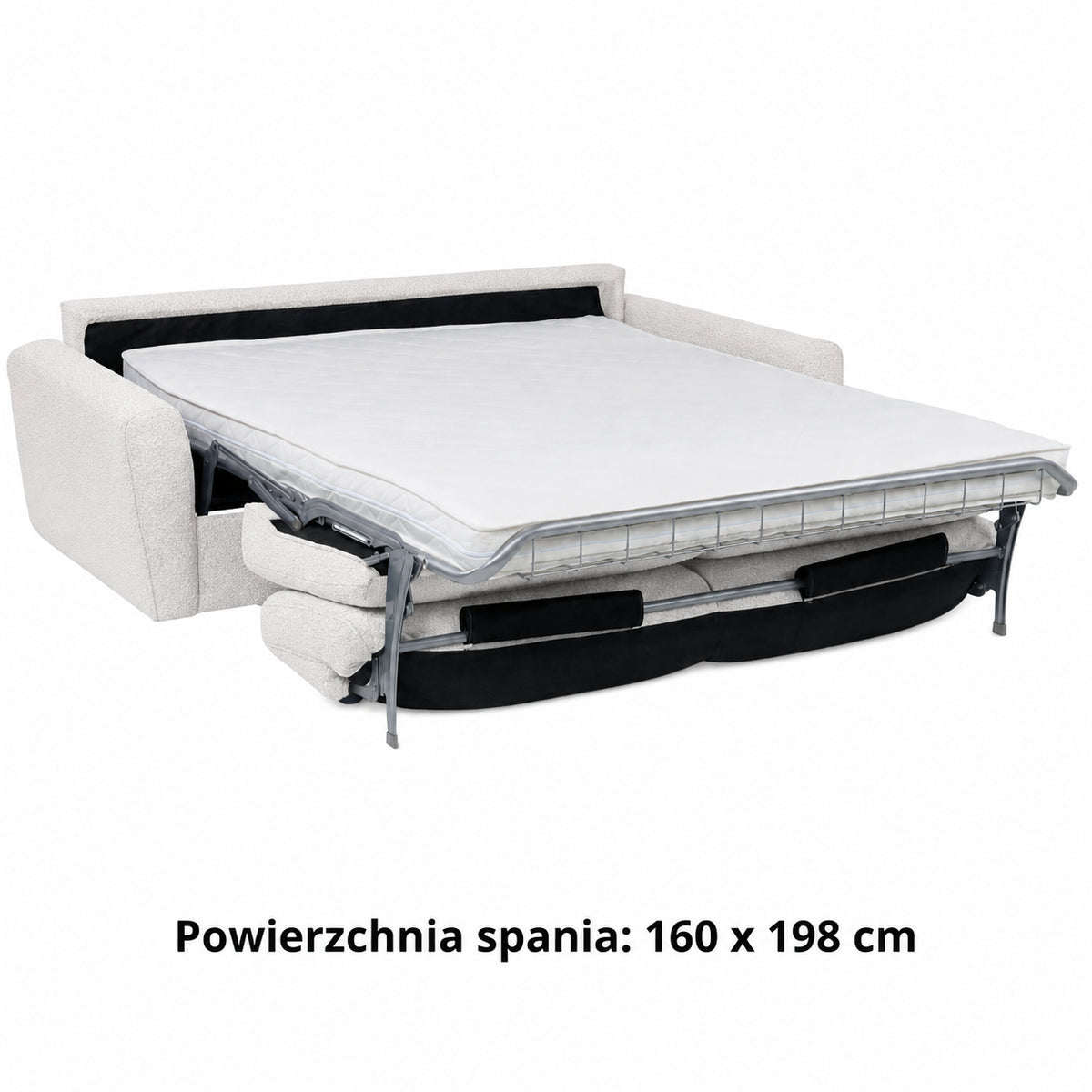 DOLLY 3-seater sofa with sleeping function, Italian frame, 160 cm mattress and container