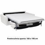 DOLLY 3-seater sofa with sleeping function, Italian frame, 160 cm mattress and container