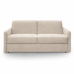 Sofa EMA 2,5 osobowa z pojemnikiem i funkcją spania codziennego stelaż włoski z materacem 140 cm