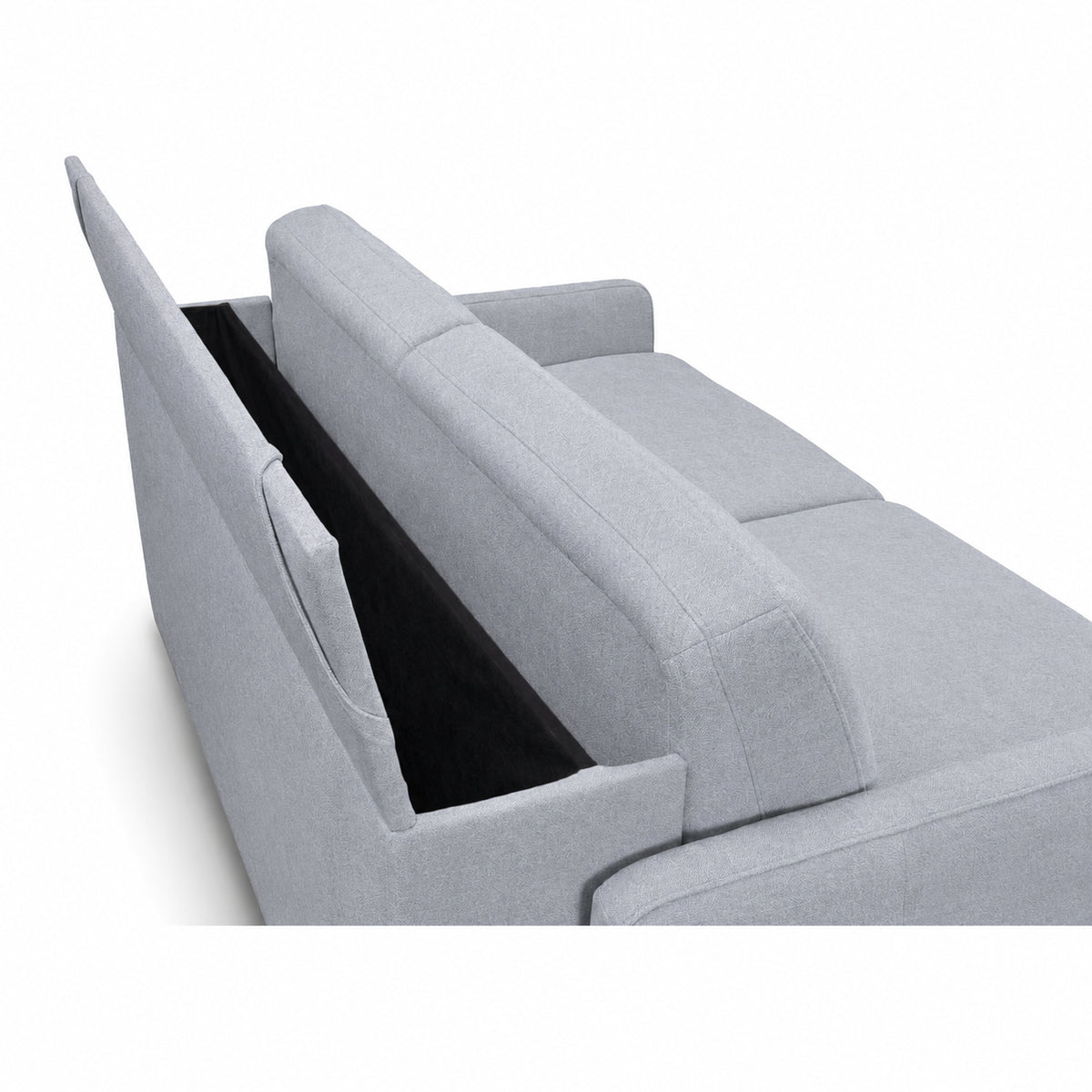 EMA 3-seater sofa with daily sleeping function, Italian PRO frame, 160 cm mattress and bedding container