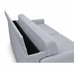 EMA 3-seater sofa with daily sleeping function, Italian PRO frame, 160 cm mattress and bedding container