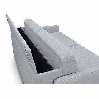 EMA 3-seater sofa with daily sleeping function, Italian PRO frame, 160 cm mattress and bedding container