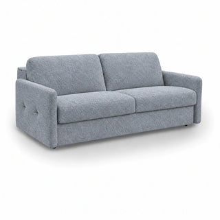 Sofa EMA 3 osobowa z pojemnikiem i funkcją spania codziennego stelaż włoski z materacem 160 cm