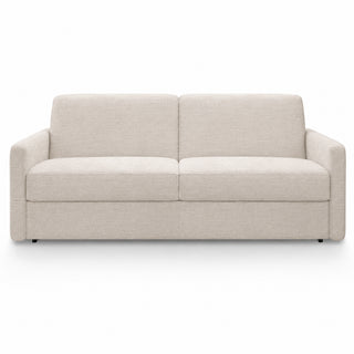 Sofa EMA 3 osobowa z pojemnikiem i funkcją spania codziennego stelaż włoski z materacem 160 cm