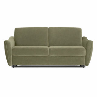 Sofa FLOSSY 2 osobowa z funkcją spania codziennego typu stelaż włoski z materacem 120 cm
