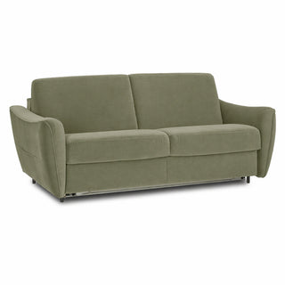 Sofa FLOSSY 2 osobowa z funkcją spania codziennego typu stelaż włoski z materacem 120 cm