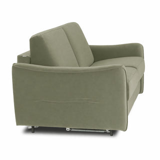 Sofa FLOSSY 2 osobowa z funkcją spania codziennego typu stelaż włoski z materacem 120 cm