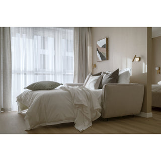 Sofa IVA 2,5 osobowa z funkcją spania codziennego stelaż włoski z materacem 140 cm + 4 poduszki dekoracyjne