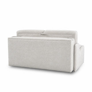 KIRA sofa without sides with daily sleeping function, Italian frame with a 120 cm mattress and a container
