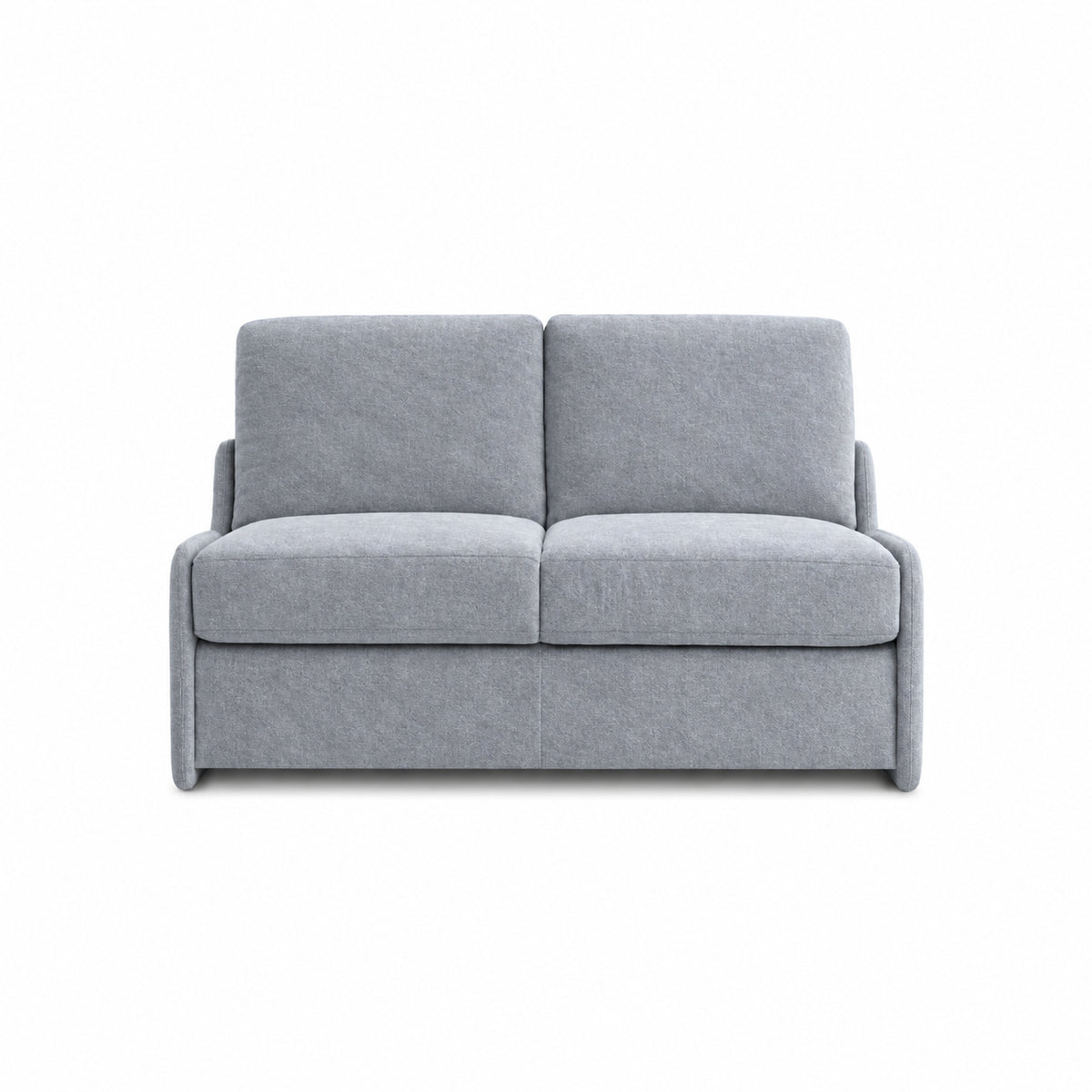 Sofa KIRA z funkcją spania codziennego stelaż włoski z materacem 120 cm i pojemnikiem