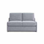 Sofa KIRA z funkcją spania codziennego stelaż włoski z materacem 120 cm i pojemnikiem