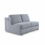 Sofa KIRA z funkcją spania codziennego stelaż włoski z materacem 120 cm i pojemnikiem