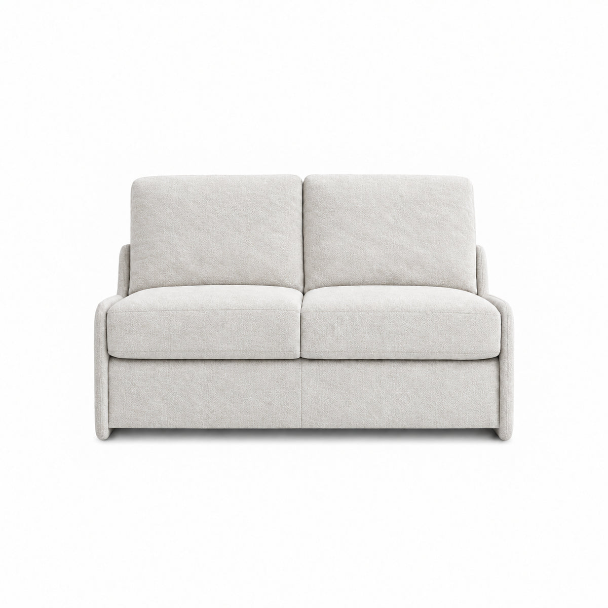 Sofa KIRA z funkcją spania codziennego stelaż włoski z materacem 120 cm i pojemnikiem