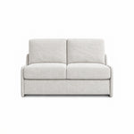Sofa KIRA z funkcją spania codziennego stelaż włoski z materacem 120 cm i pojemnikiem