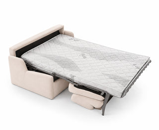 KIRA sofa without sides with daily sleeping function, Italian frame with a 120 cm mattress