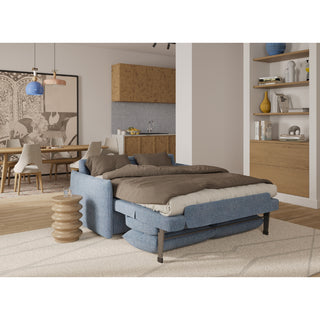 Sofa ARKADIA 2,5 osobowa z funkcją spania stelaż włoski z materacem 140 cm o grubości 18 cm