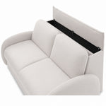 BELLA 3-seater sofa with sleeping function, Italian frame, 160 cm mattress and storage box 