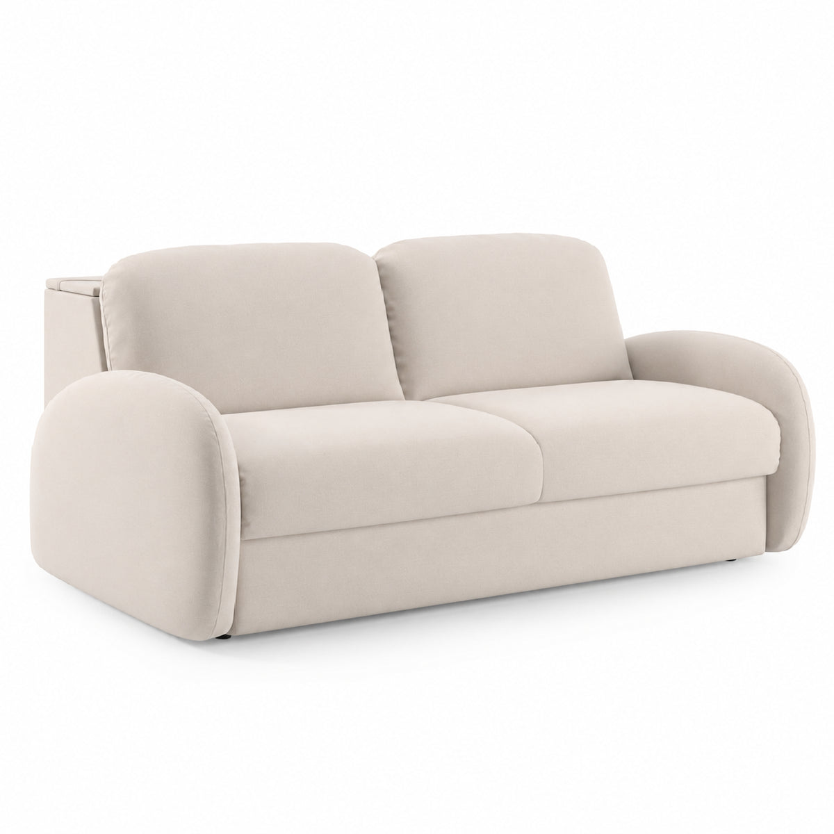 BELLA 3-seater sofa with sleeping function, Italian frame, 160 cm mattress and storage box 