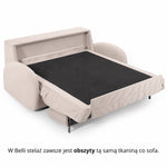 BELLA 3-seater sofa with sleeping function, Italian frame, 160 cm mattress and storage box 