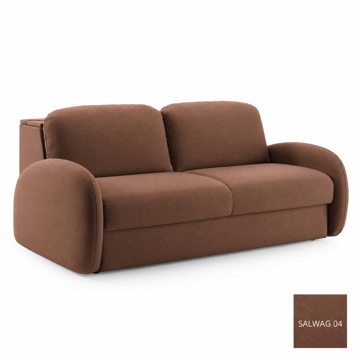 Sofa BELLA 3 osobowa z funkcją spania stelaż włoski z materacem 160 cm i pojemnikiem