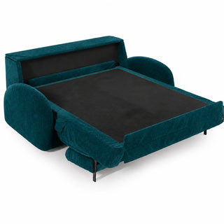 Sofa BELLA 3 osobowa z funkcją spania stelaż włoski z materacem 160 cm i pojemnikiem