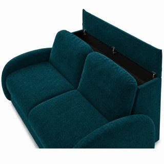 Sofa BELLA 3 osobowa z funkcją spania stelaż włoski z materacem 160 cm i pojemnikiem