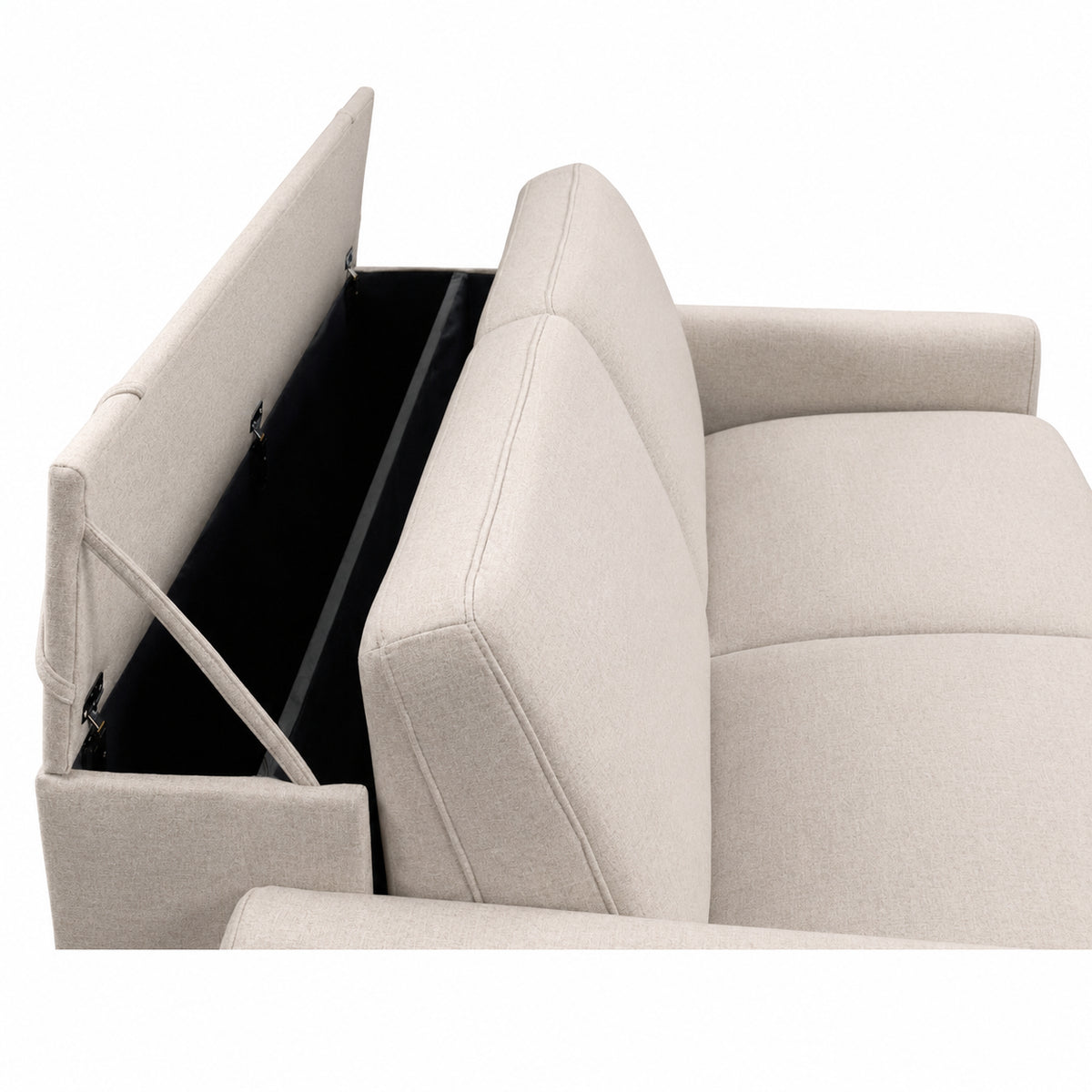 DOLLY 2.5 seater sofa with sleeping function Italian frame 140 cm mattress and container
