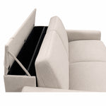 DOLLY 2.5 seater sofa with sleeping function Italian frame 140 cm mattress and container