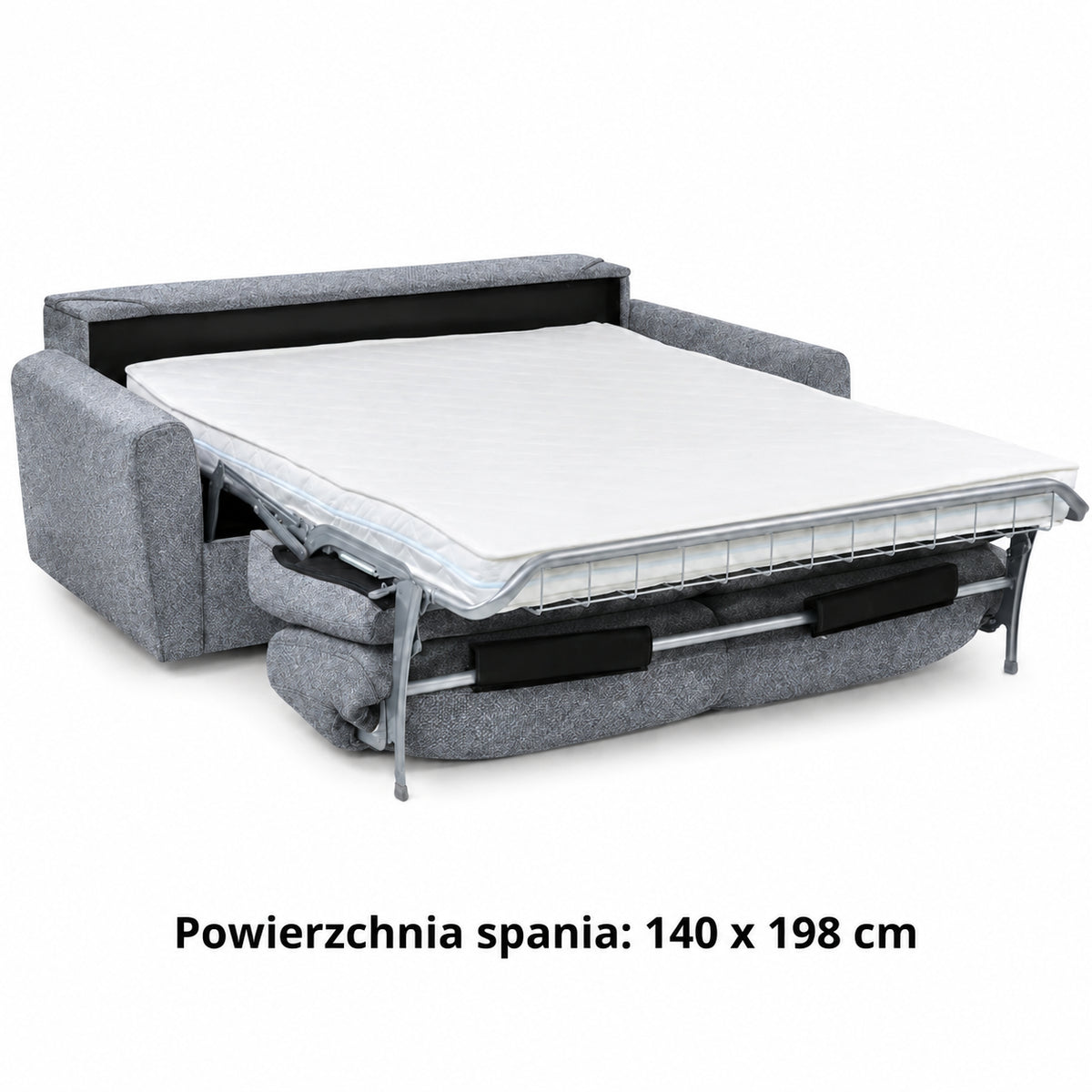 DOLLY 2.5 seater sofa with sleeping function Italian frame 140 cm mattress and container