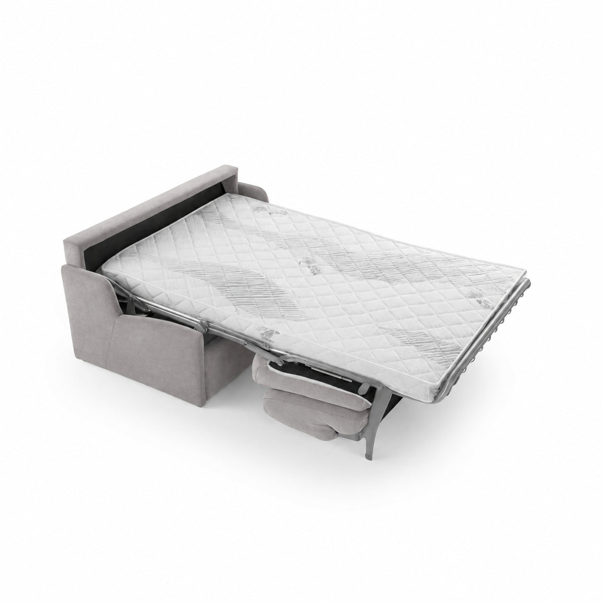 Sofa KIRA bez boków z funkcją spania codziennego stelaż włoski z materacem 120 cm