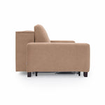 Sofa AURA 2,5 osobowa z funkcją spania codziennego stelaż włoski z materacem 140 cm z pojemnikiem na drewnianych nóżkach
