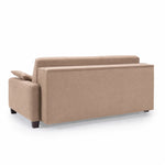 Sofa AURA 2,5 osobowa z funkcją spania codziennego stelaż włoski z materacem 140 cm z pojemnikiem na drewnianych nóżkach